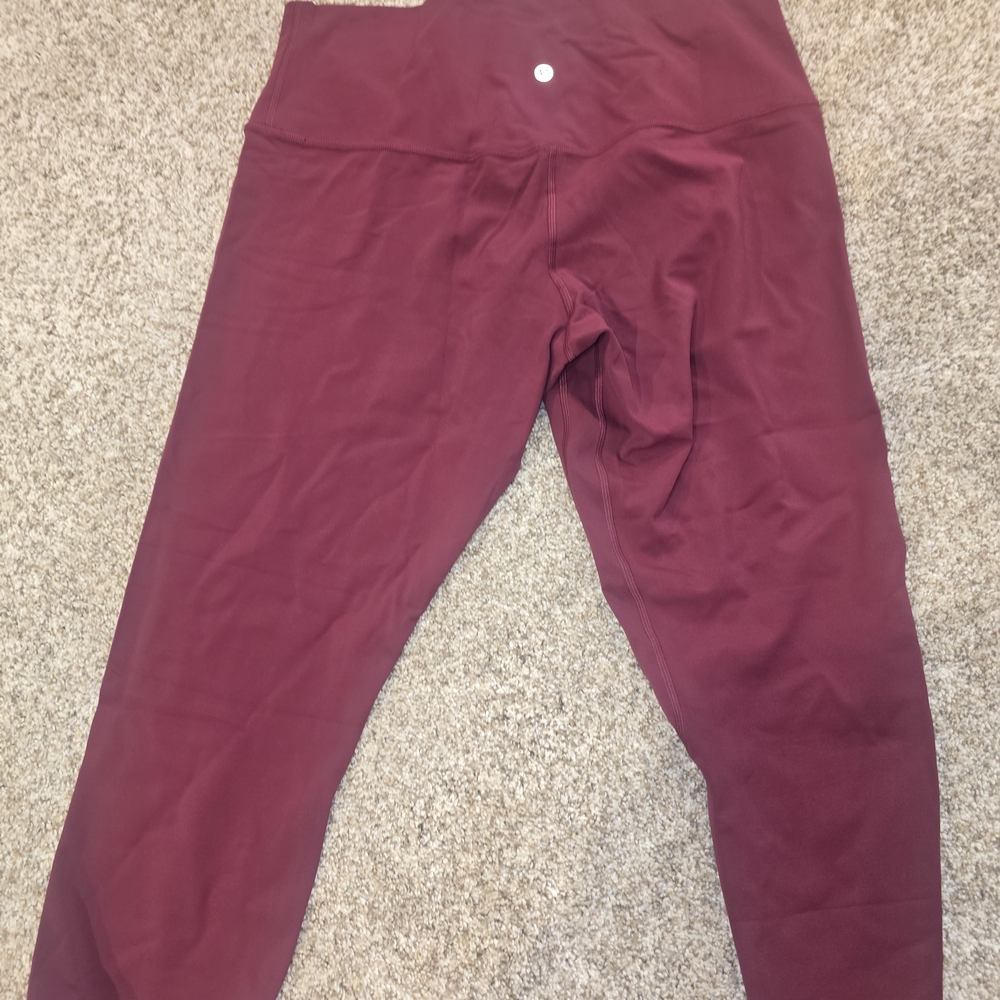 Lululemon Athletica Burgundy Leggings